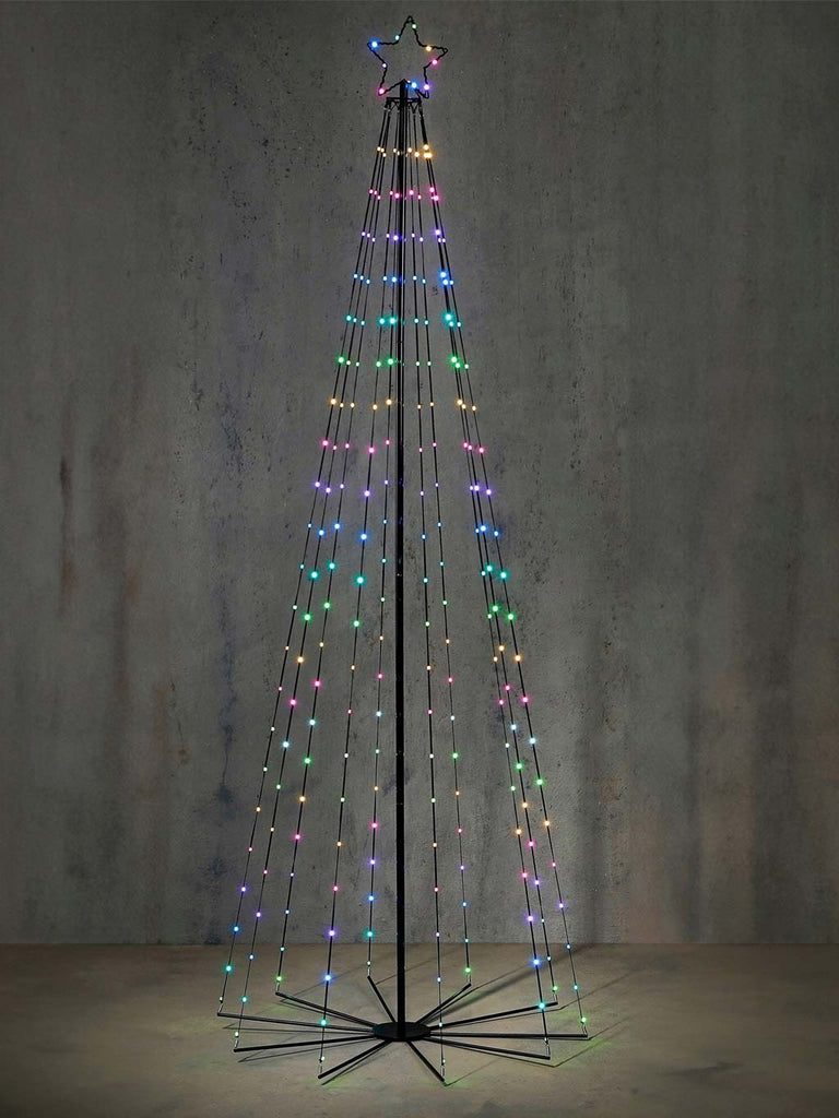 Cone Tree with Dimmer Remote Control - Colour Changing LEDs