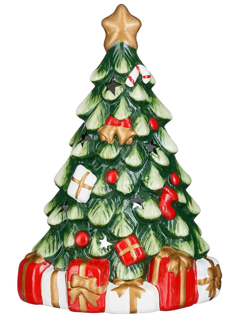 27cm Decorated Tree Ornament - Green