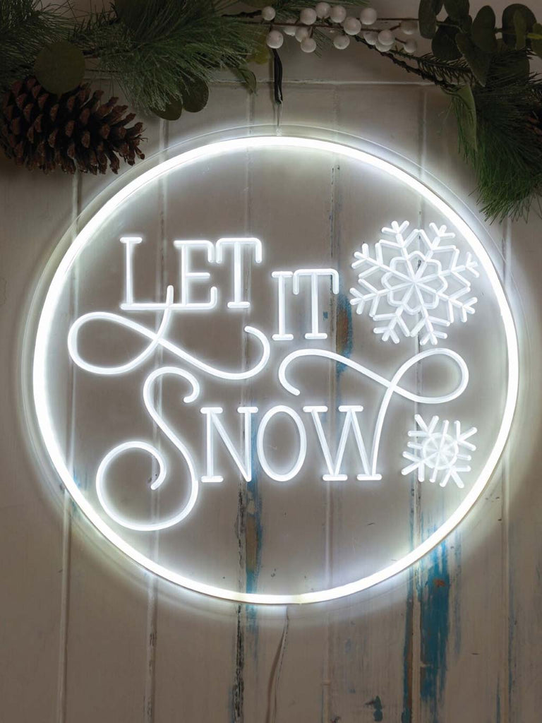 NeonEsque Let It Snow Sign - 40cm