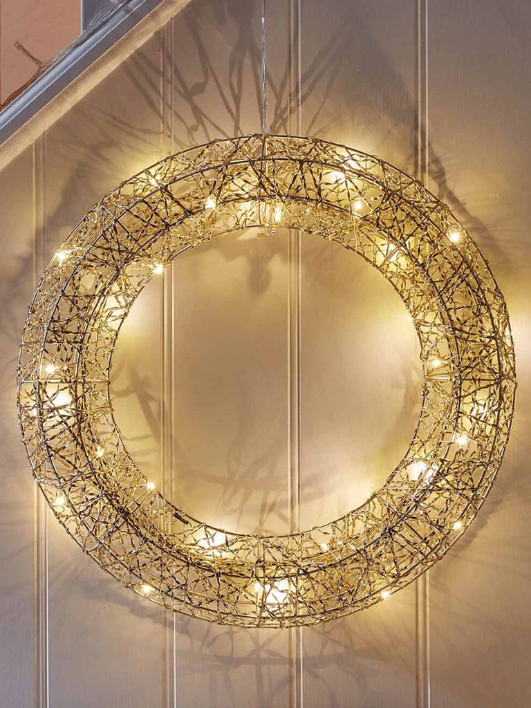 40cm Gold Weave WonderWreath