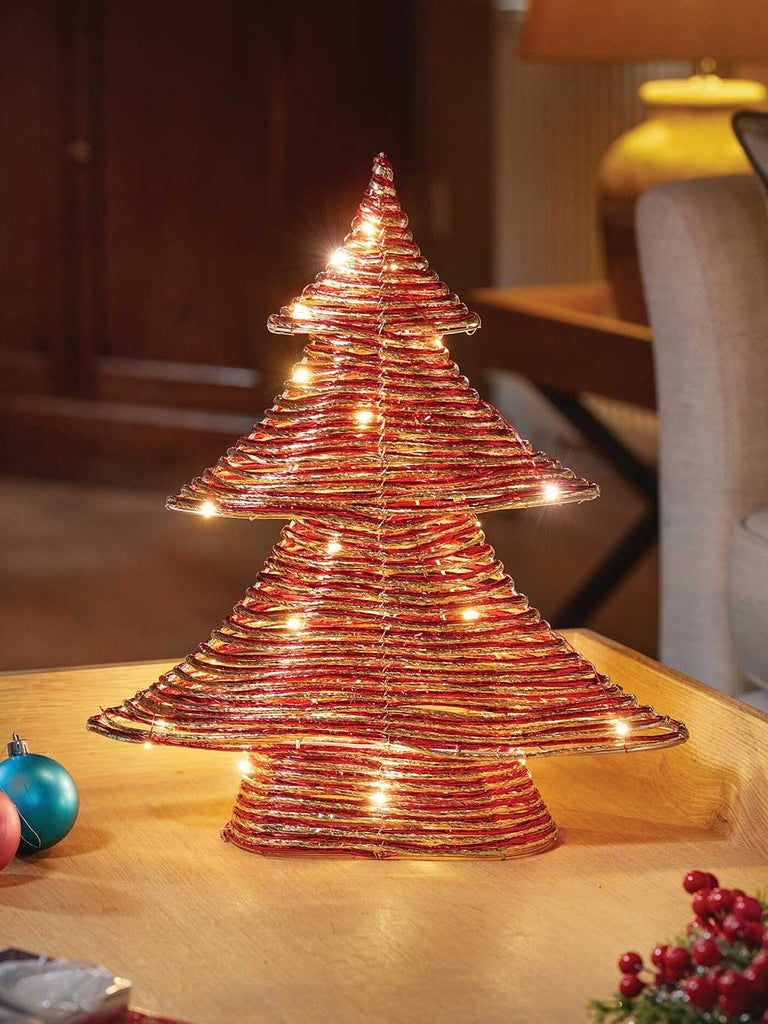 40cm Red & Gold Braid WonderTree