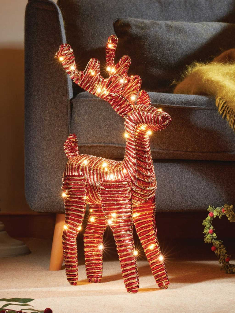 40cm Red & Gold Braid WonderDeer