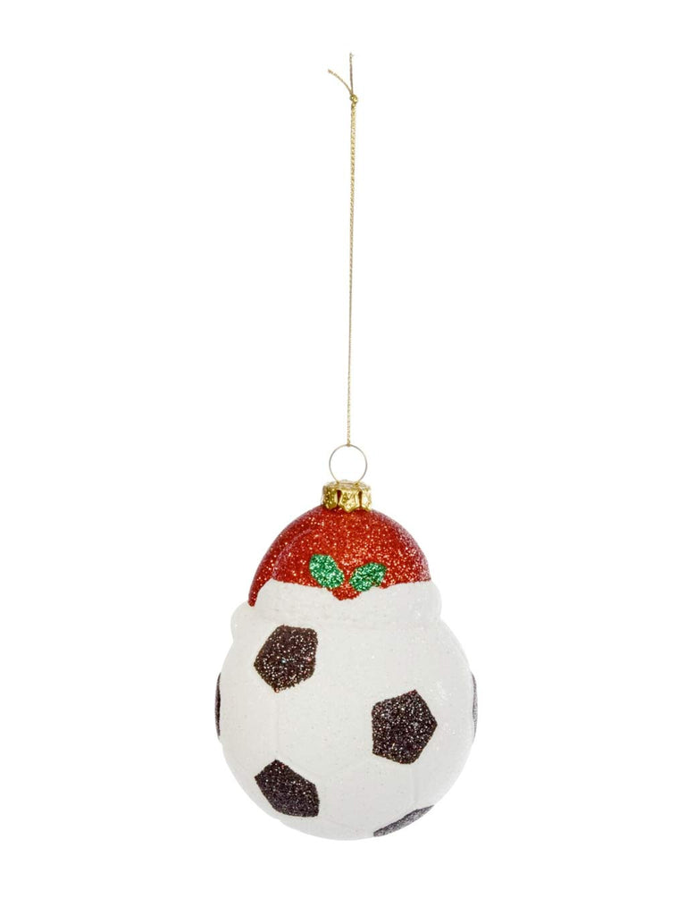 9cm Festive Football Pendant