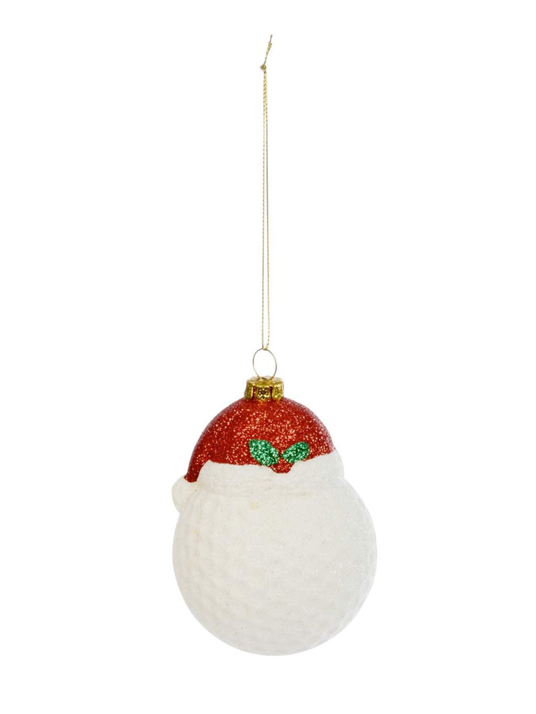 9cm Festive Golf Ball Pendant