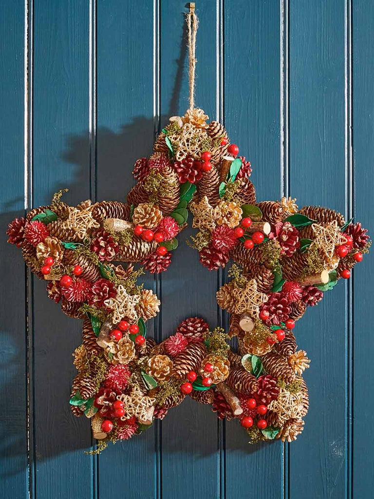 35cm Three Kings Star Wreath