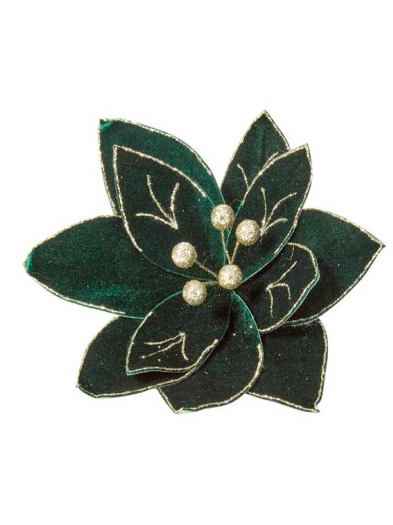 58cm Dark Green Velvet Flower Stem