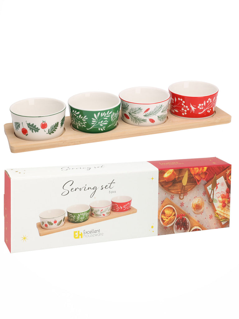 5 Pcs Serving Set - Festive Pots