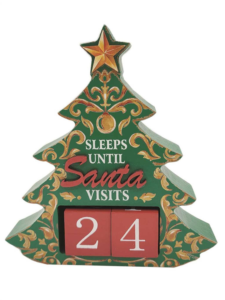 15cm Tree Countdown - Green