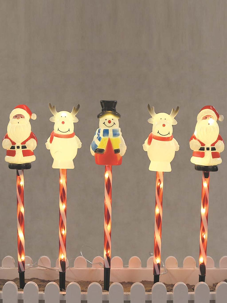 30cm B/O Set of 5 Novelty Stake Lights
