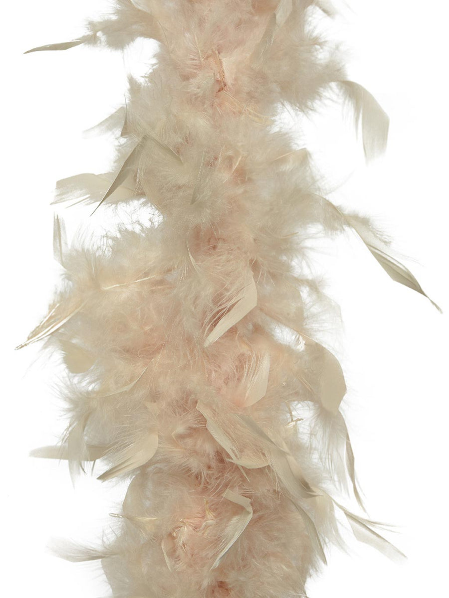 1.8m (6ft) Feather Boa Garland Pearl Seasons Christmas Outlet