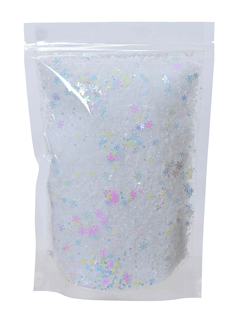 100g Snowy Iridescent Snowflake Glitter
