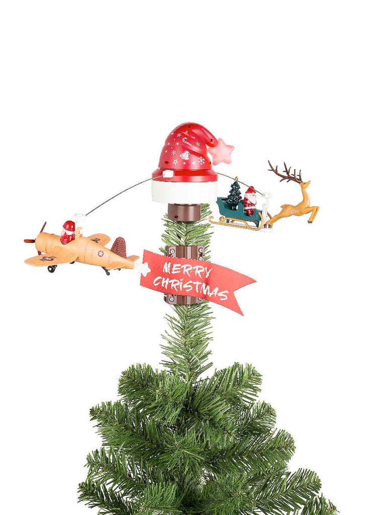 70cm USB Revolving Treetopper with Colour Change LED