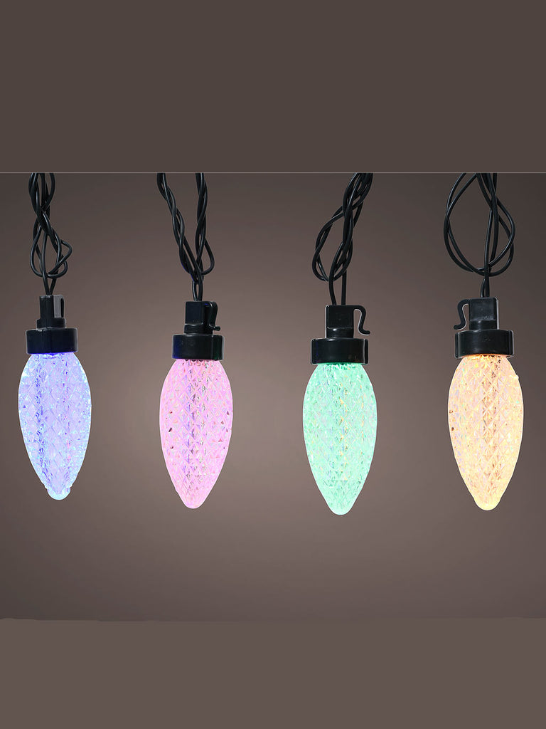 20 LED Cone Partylights with Twinkle Effect - Warm White/Multi