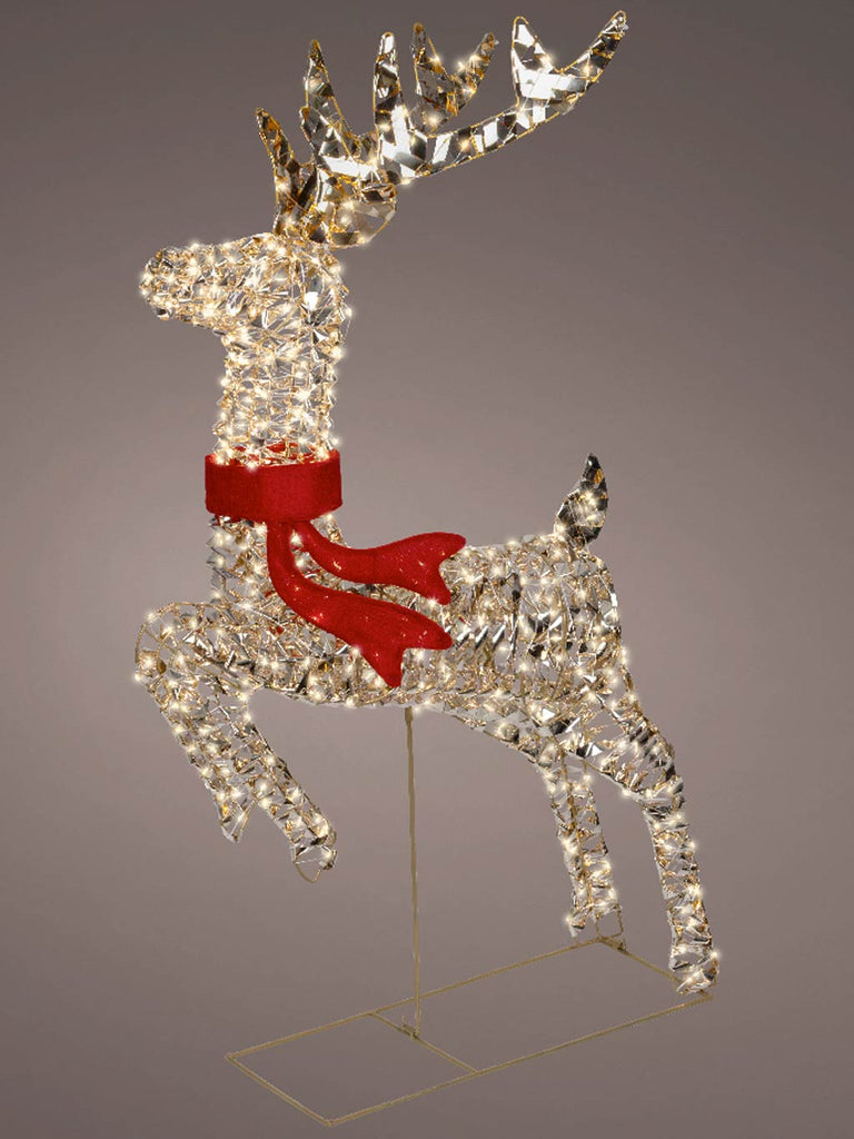 1M Micro LED Gold Reindeer with Flashing Effect