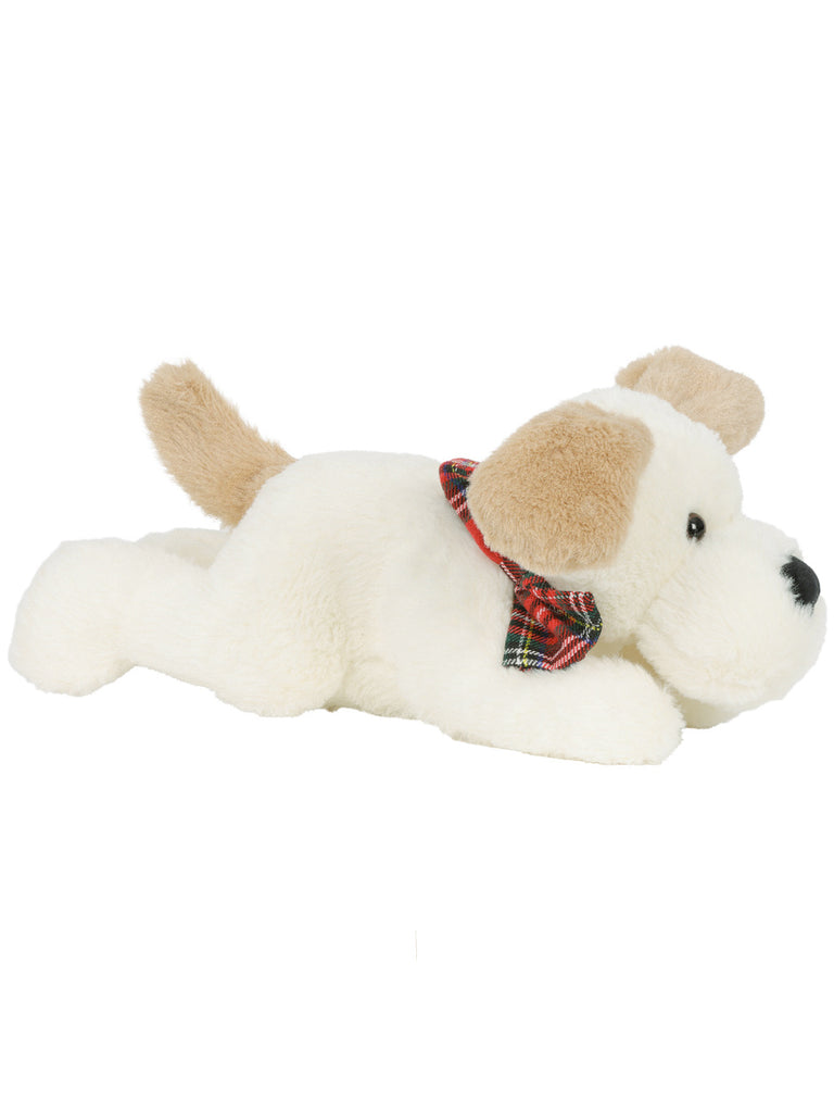 35cm White Dog with Ears & Tail Moving