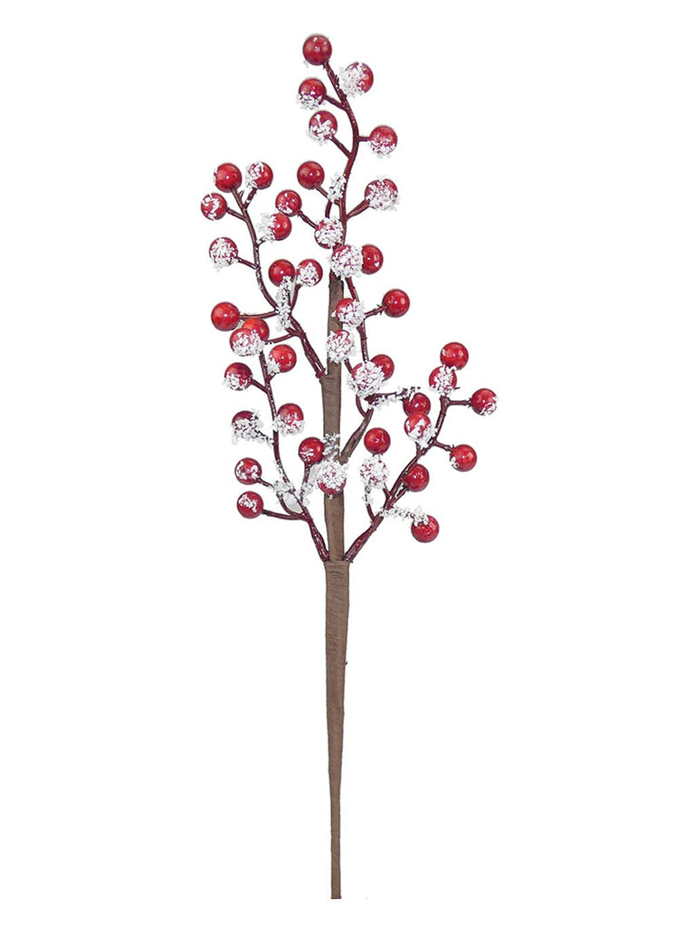 36cm Red Berry Frost Pick DP