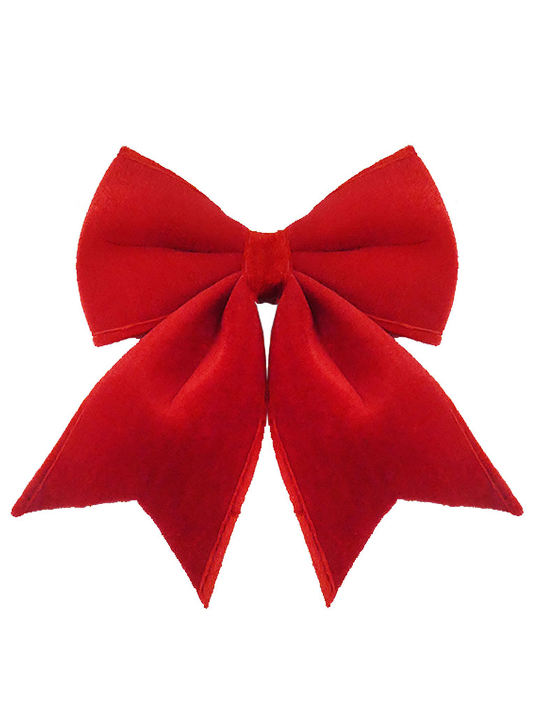 Velvet Bow - Red - 20 x 24cm