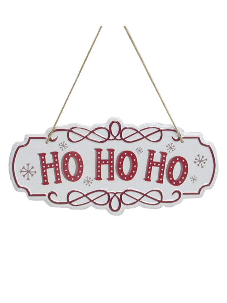 29 x 13cm HO HO HO Metal Sign
