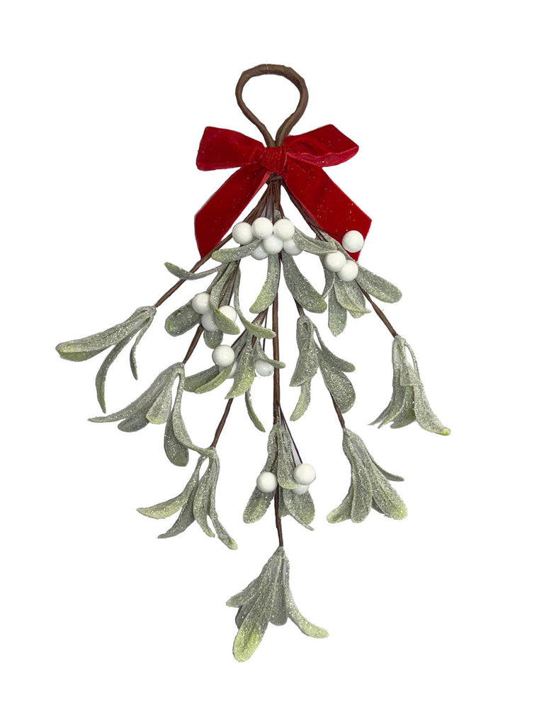 34cm Mistletoe Wired Sprig