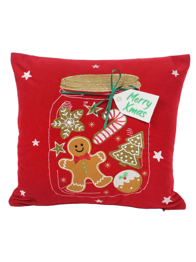 Jar of Joy Christmas Cushion