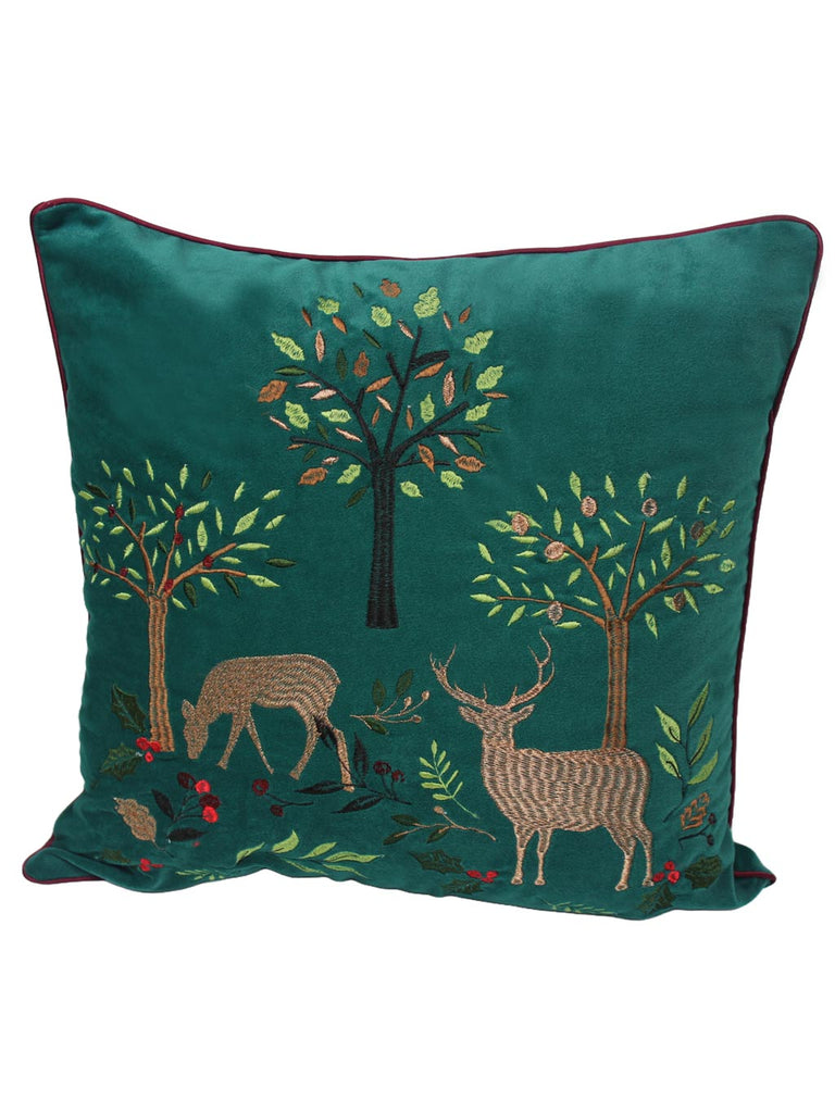 Mulberry Frosted Green Christmas Cushion