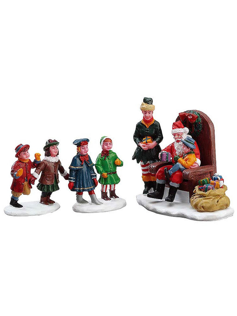 Set of 3 Visiting Santa