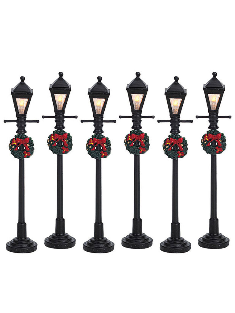 Gas Lantern Street Lamp, Set Of 6, B-O (4.5V)
