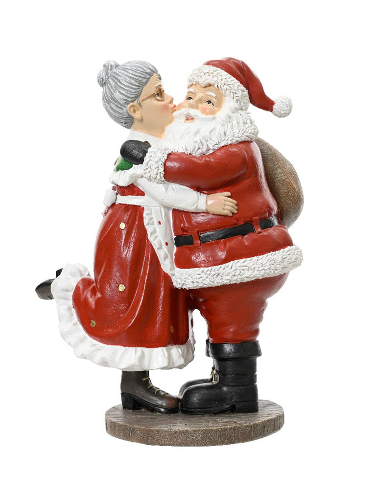 20cm Mr & Mrs Claus Polyresin Figure