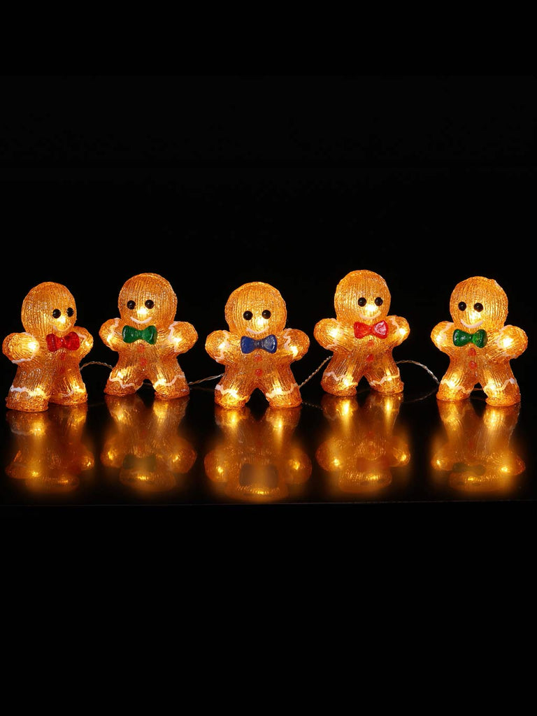 Set of 5 Acrylic Gingerbread Men