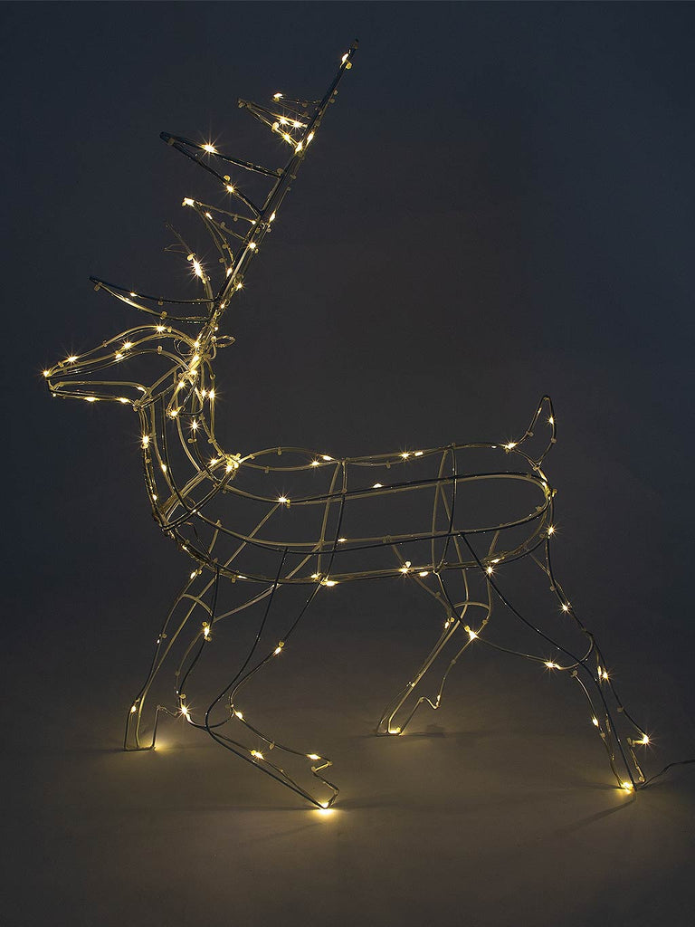 70cm Prancing Reindeer with 110 Warm White LEDs
