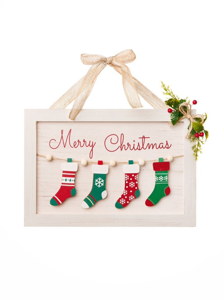 36cm Christmas Stockings Sign
