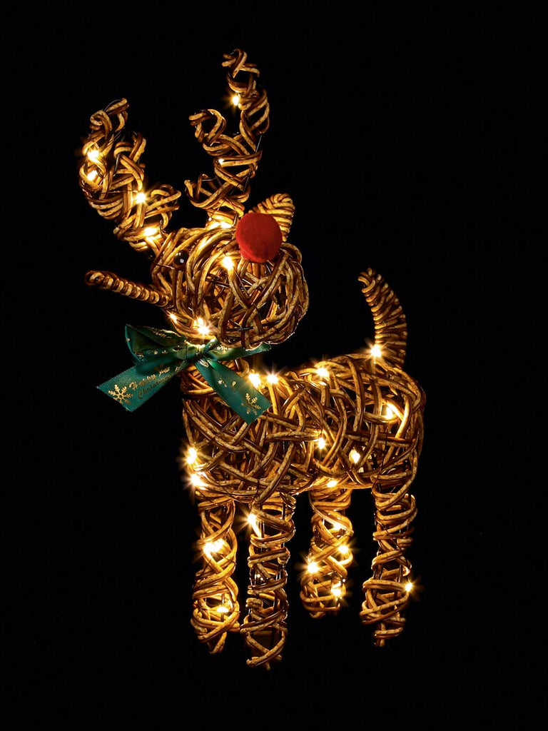 37cm B/O Multi-Action Outdoor Big Nose Reindeer with 40 WW LEDs
