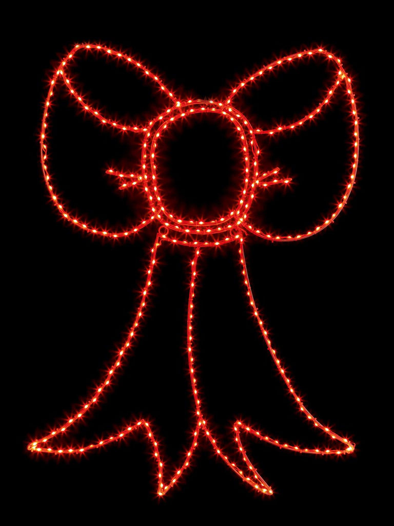 1M x 75cm Twinklng Flexi Bright Bow with 290 Red LEDs