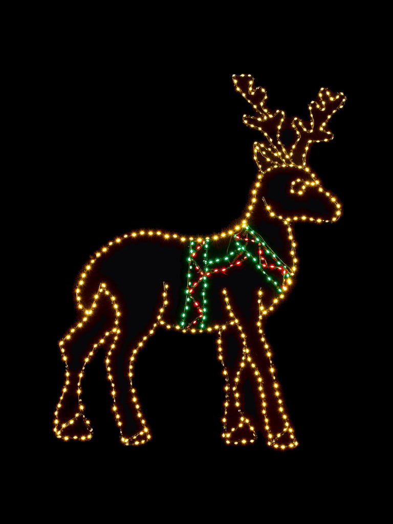 1.04m Twinkling Flexi Bright Standing Reindeer with 426 LEDs