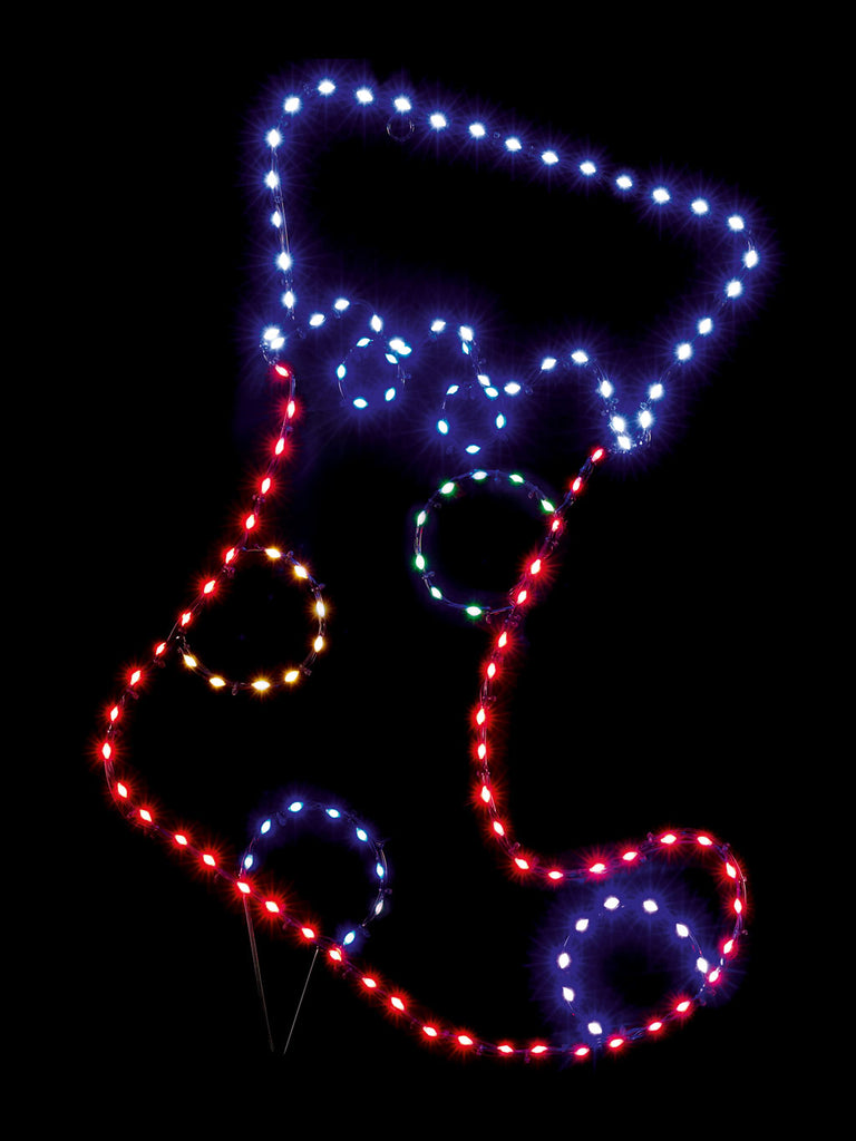 60cm Twinkling Flexi Brights Stocking with 134 LEDs