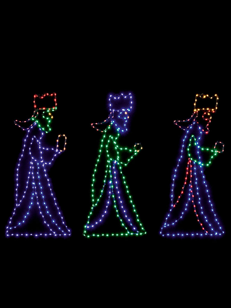1m Twinkling Flexi Bright 3 Kings with 185 LEDs