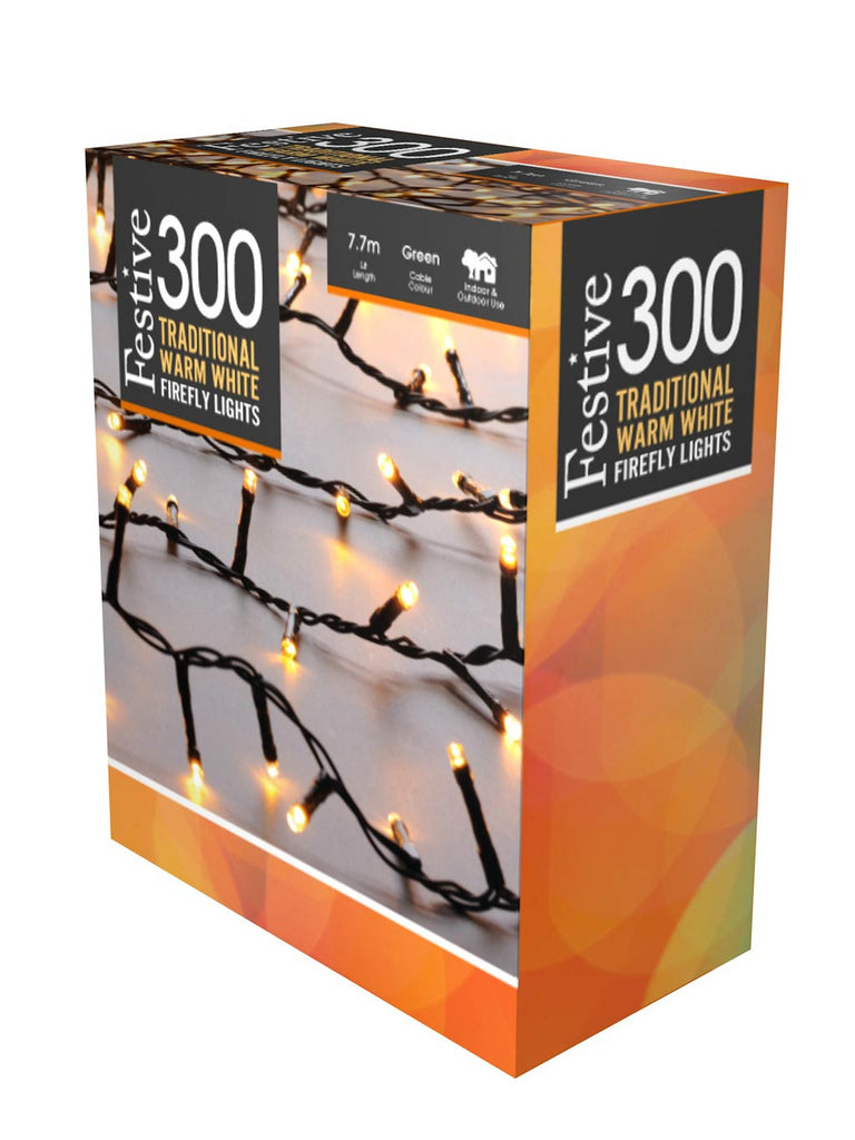 300 Firefly Lights - Traditional Warm White