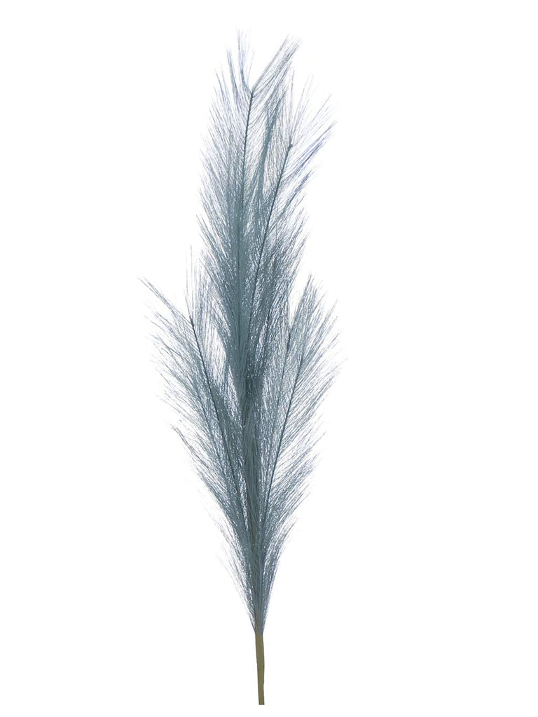 100cm Light Blue Pampas Grass Stem