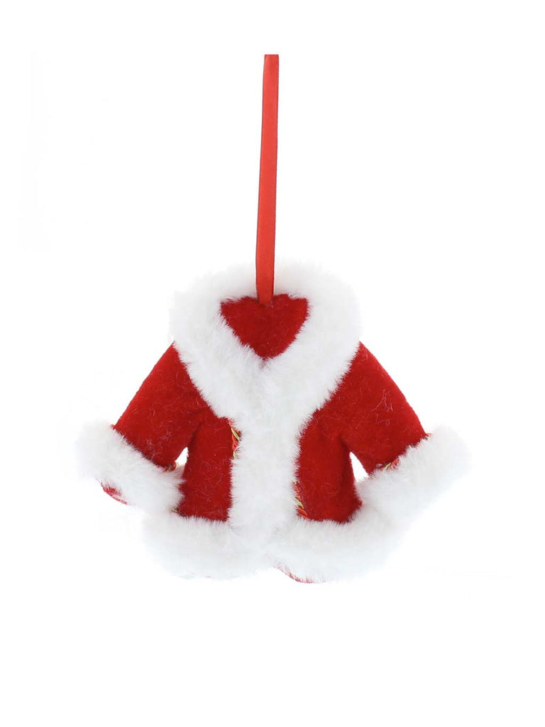 16cm Hanging Fabric Santa Coat