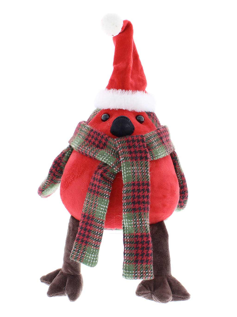 24cm Tartan Robin Door Stop