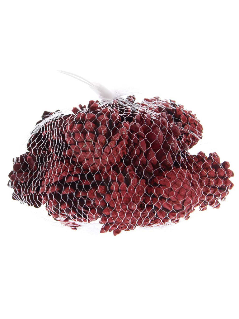 Red Pinecones In A Bag