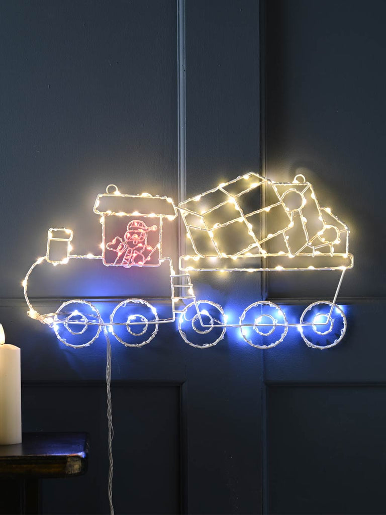 45cm Santa Train Dewdrop Wall Light