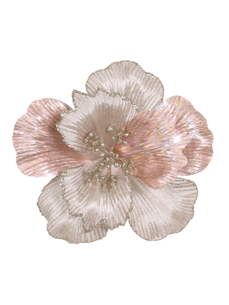 18cm Champagne Gold / Pink Magnolia Pick