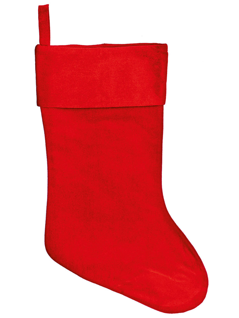 60cm Plush Stocking - Red