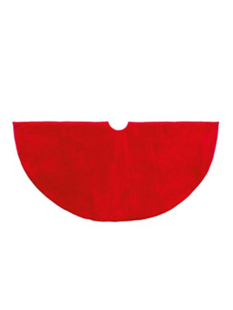 90cm Red Plush Tree Skirt