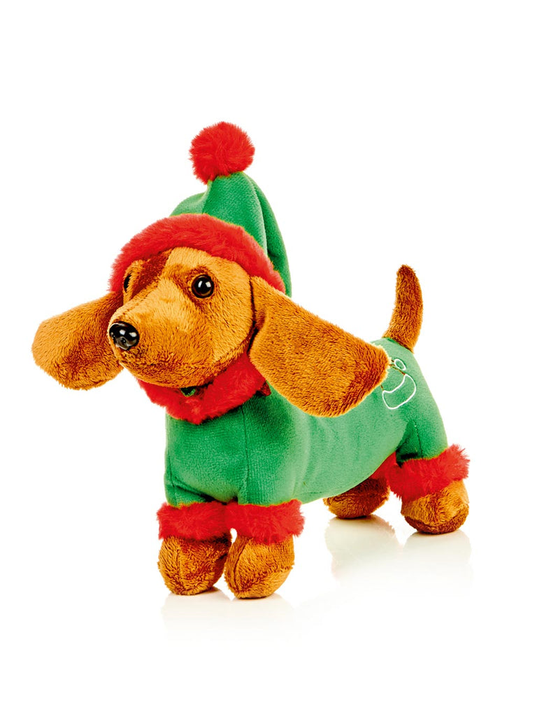 28cm Plush Elf Sausage Dog