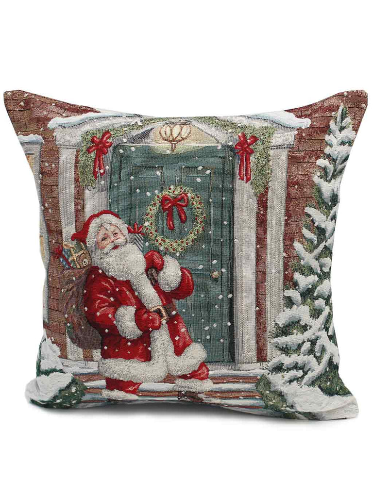 Santa's In Town Tapestry Cushion