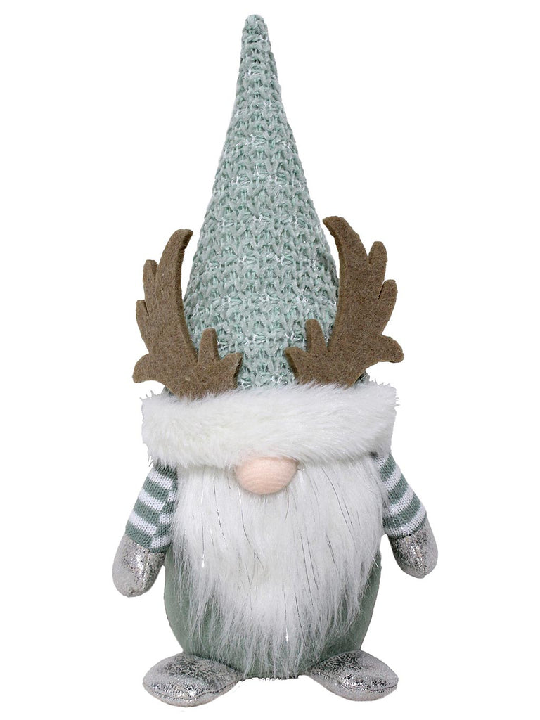 30cm Sage Green/Silver Gonk with Antlers