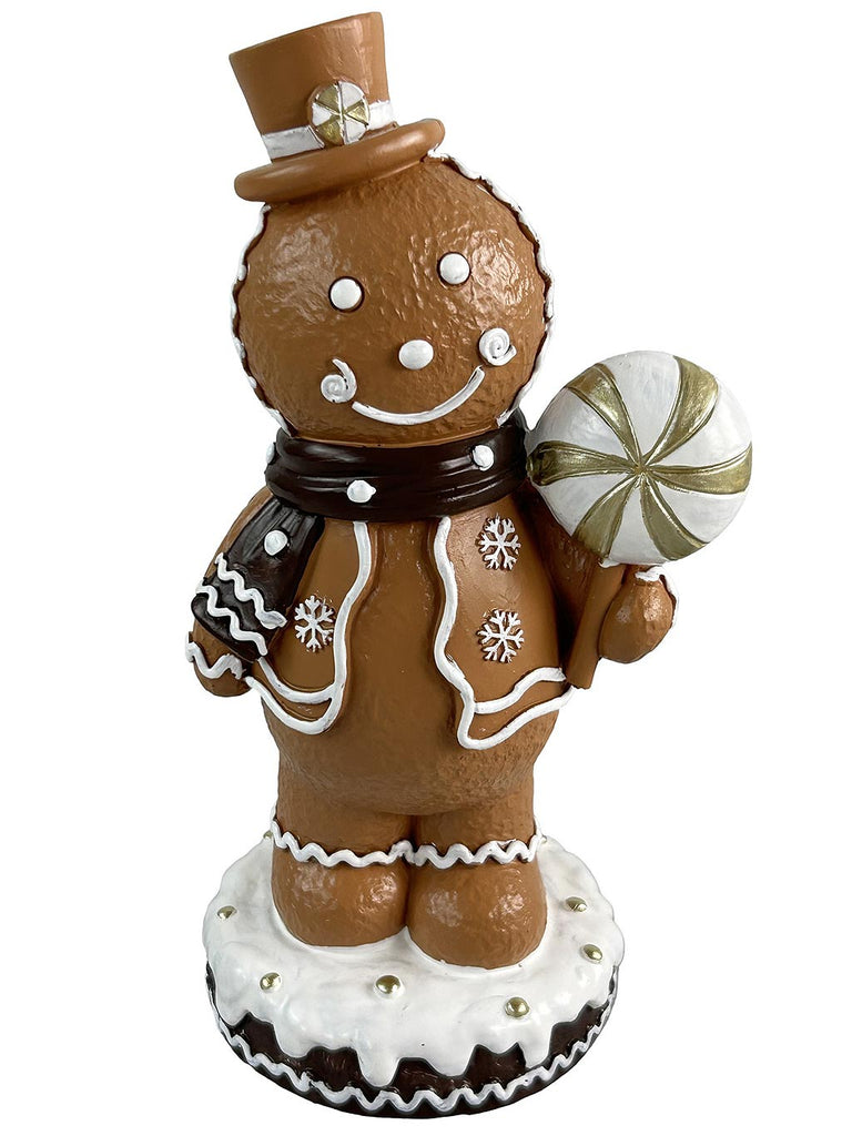 19cm Gingerbread Man with Hat & Scarf Ornament