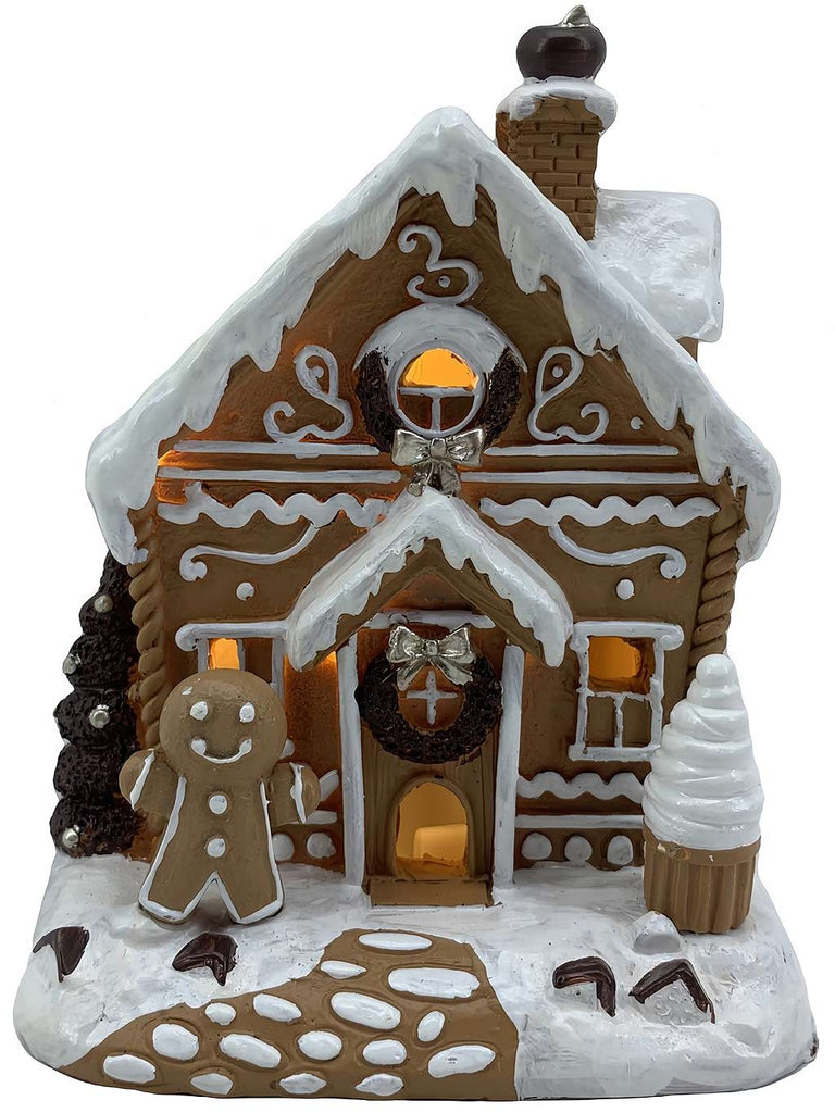 12.8cm LED Gingerbread House - Warm White
